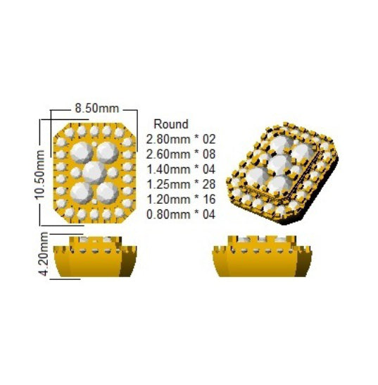 SE5937 — Earrings - 9k Yellow Gold detail