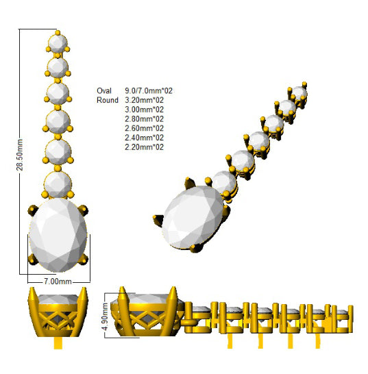 SE5939 — Earrings - 9k Yellow Gold detail