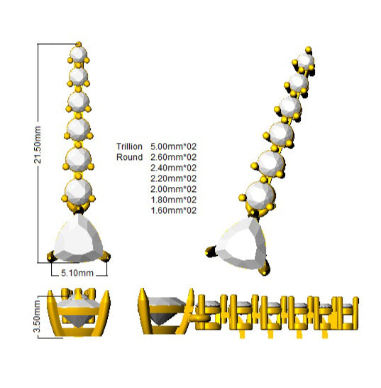 SE5940 — Earrings - 9k Yellow Gold detail