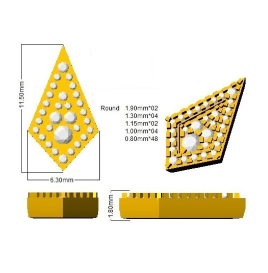SE5943 — Earrings - 9k Yellow Gold detail