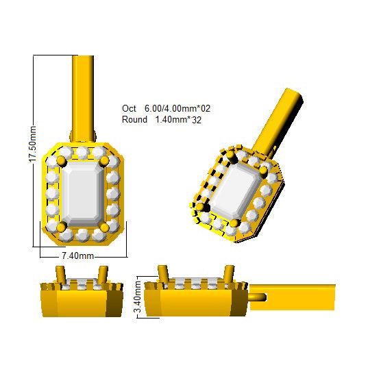 SE5945 — Earrings - 9k Yellow Gold detail
