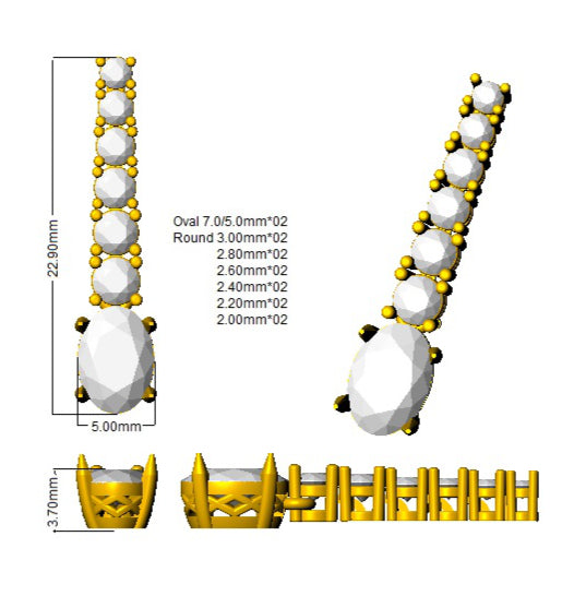 SE5946A — Earrings - 9k Yellow Gold detail
