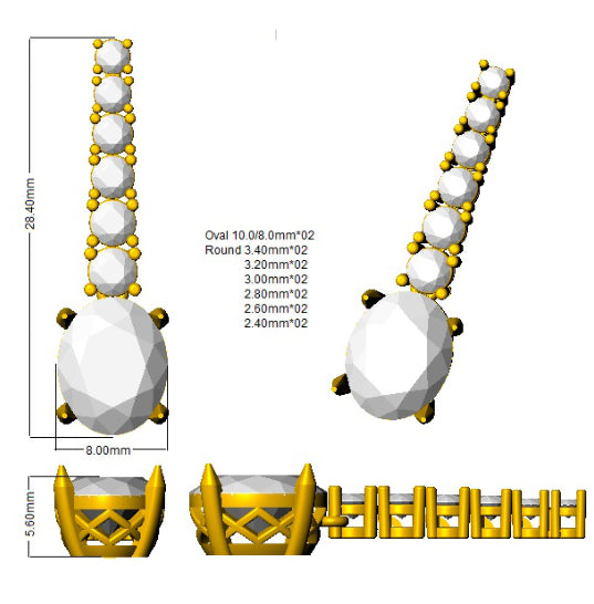 SE5959A — Earrings - 9k Yellow Gold detail