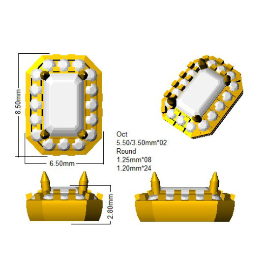 SE5966 — Earrings - 9k Yellow Gold detail