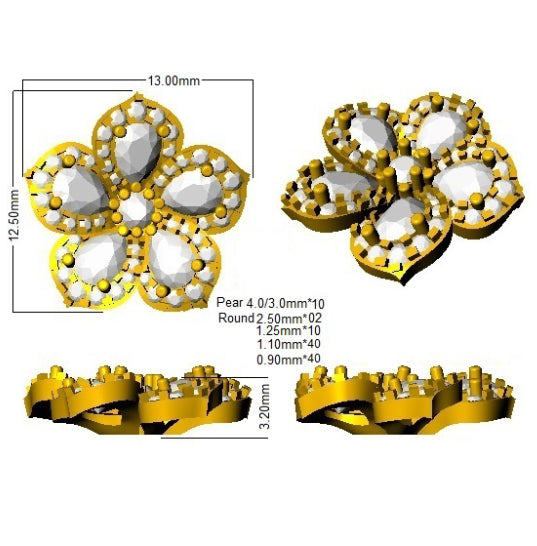SE5982 — Earrings - 9k Yellow Gold detail