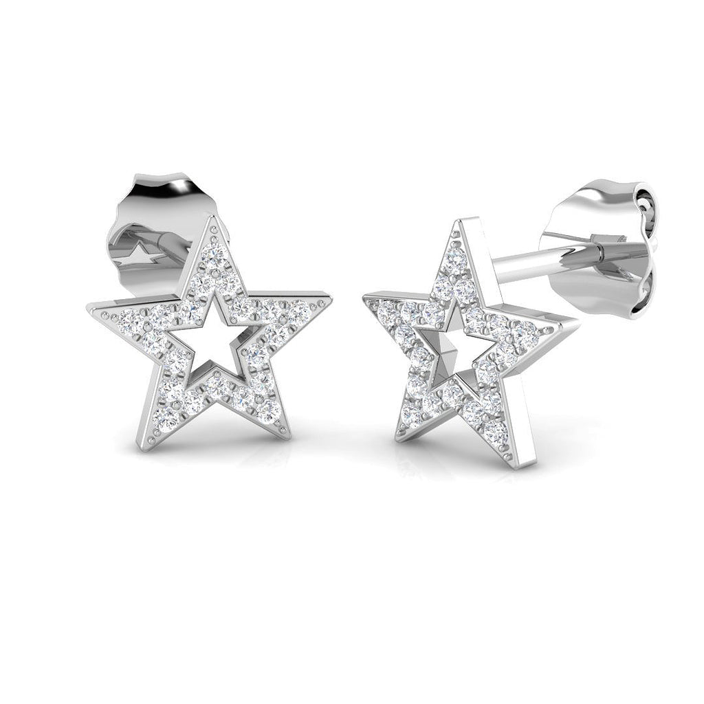 SE6030 — Earrings - 9 KT White Gold