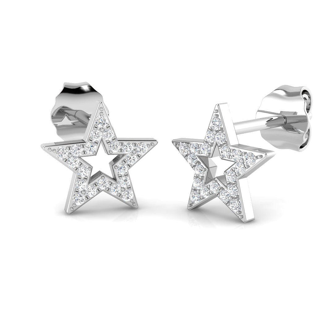 SE6030 — Earrings - 9 KT White Gold