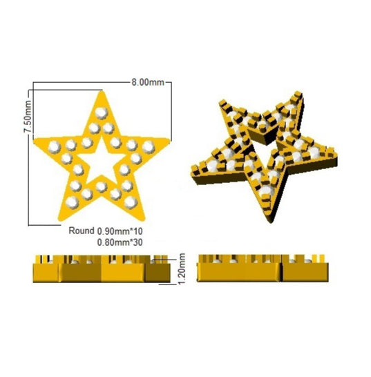 SE6030 — Earrings - 9 KT Yellow Gold detail