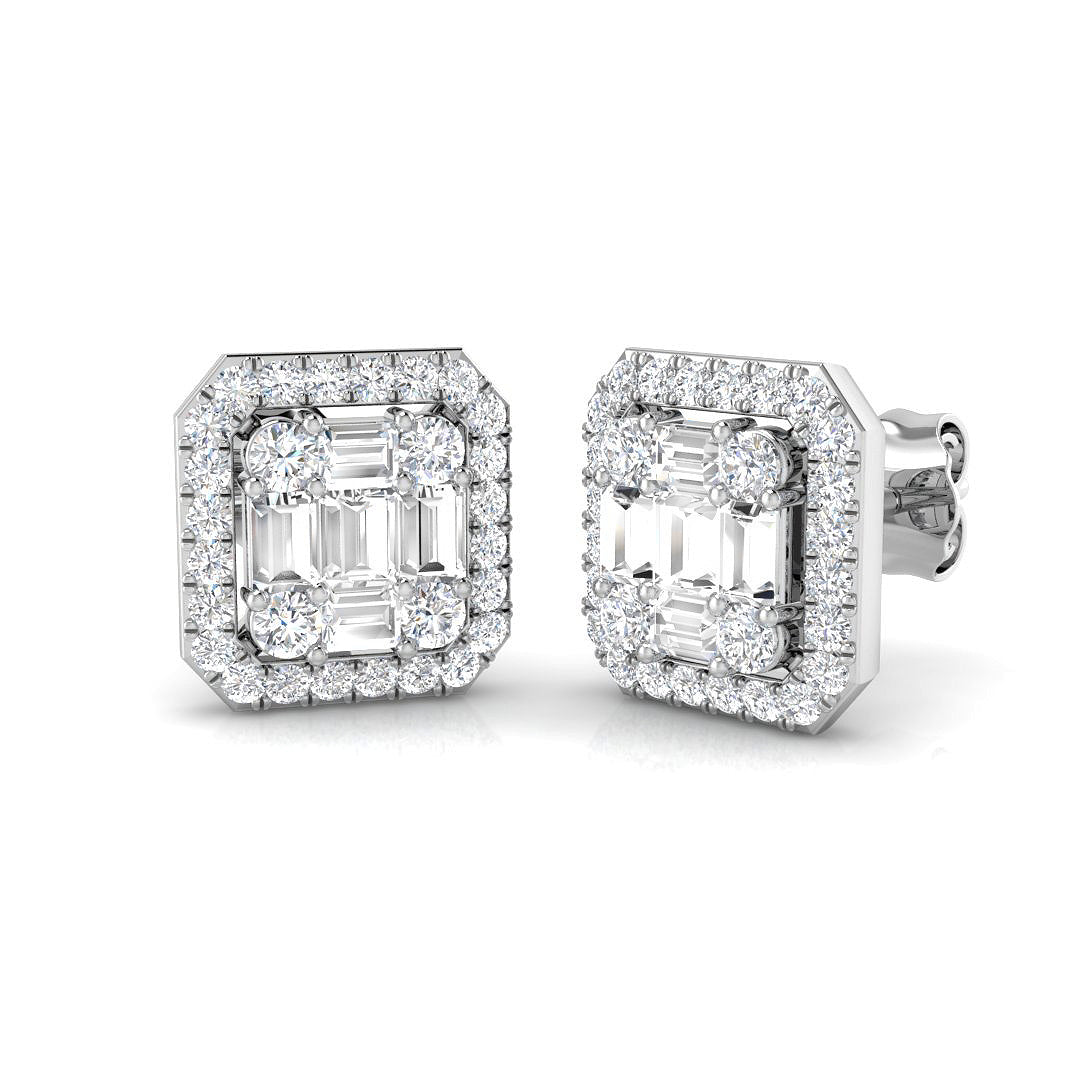 SE6039 — Earrings - 9k White Gold