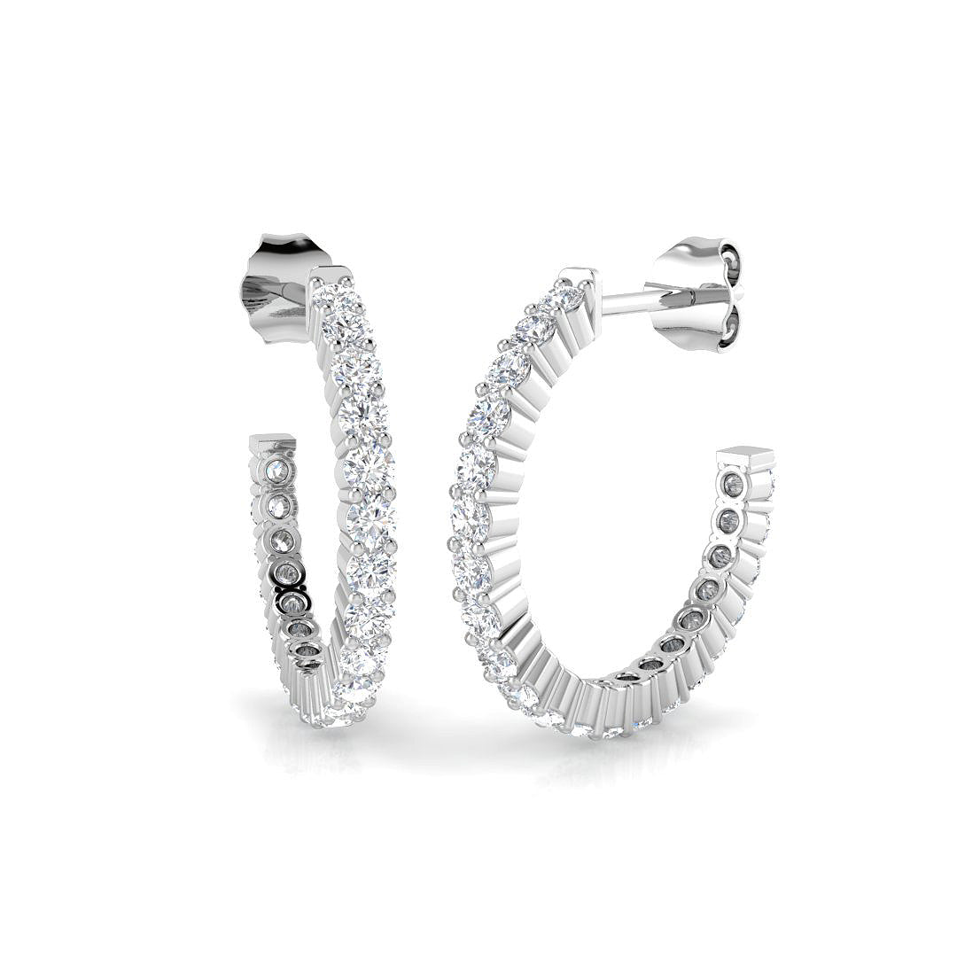 SE6072 — Earrings - 9k White Gold