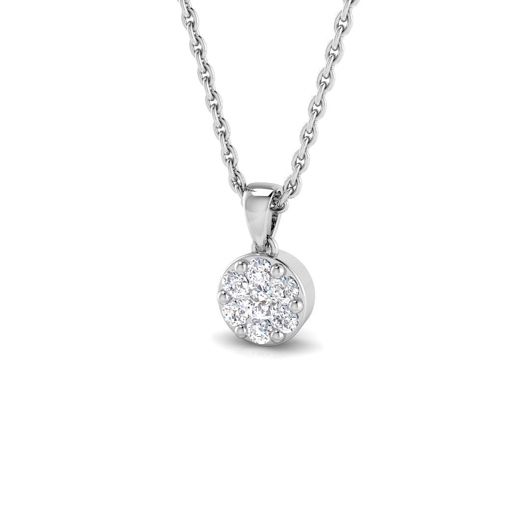 SE6077P — Pendant - 9k White Gold
