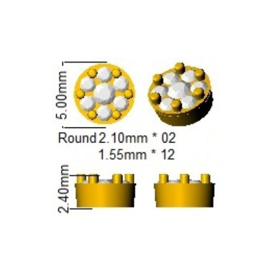 SE6077 — Earrings - 9k Yellow Gold detail