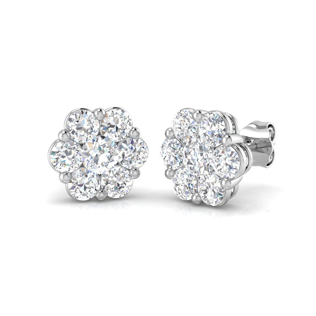 SE6078 — Earrings - 9k White Gold