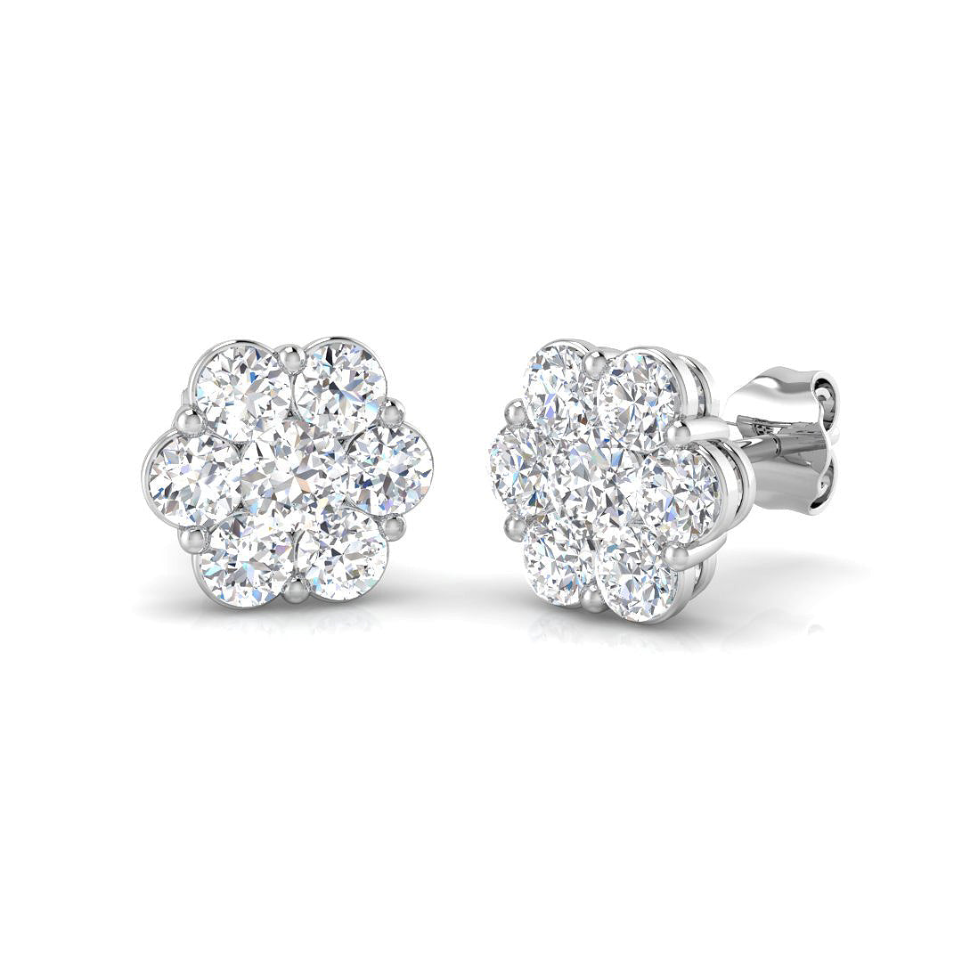 SE6080 — Earrings - 9k White Gold