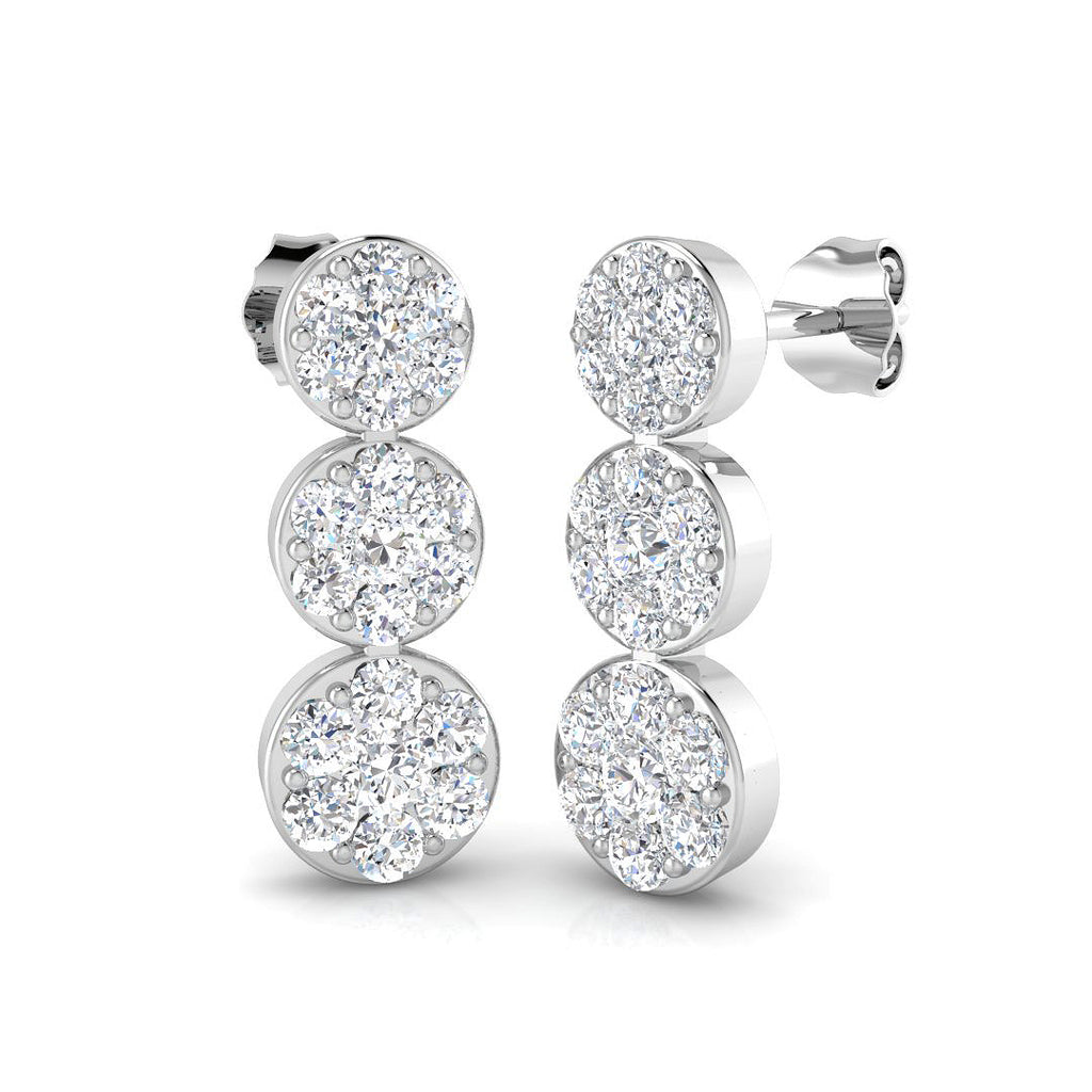 SE6081 — Earrings - 9k White Gold