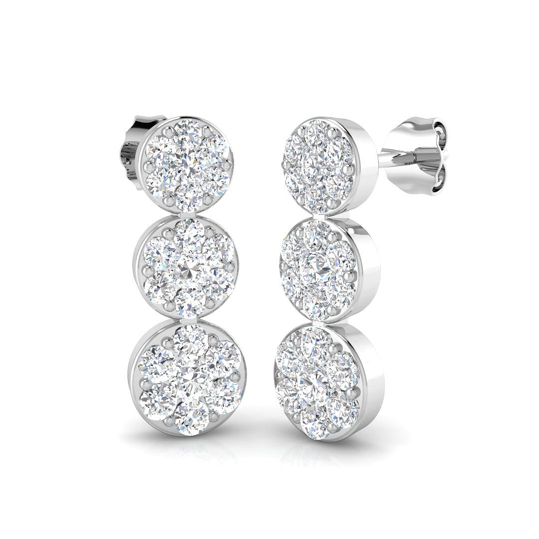 SE6081 — Earrings - 9k White Gold