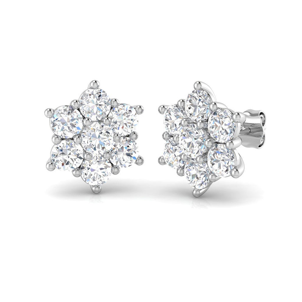 SE6082 — Earrings - 9k White Gold