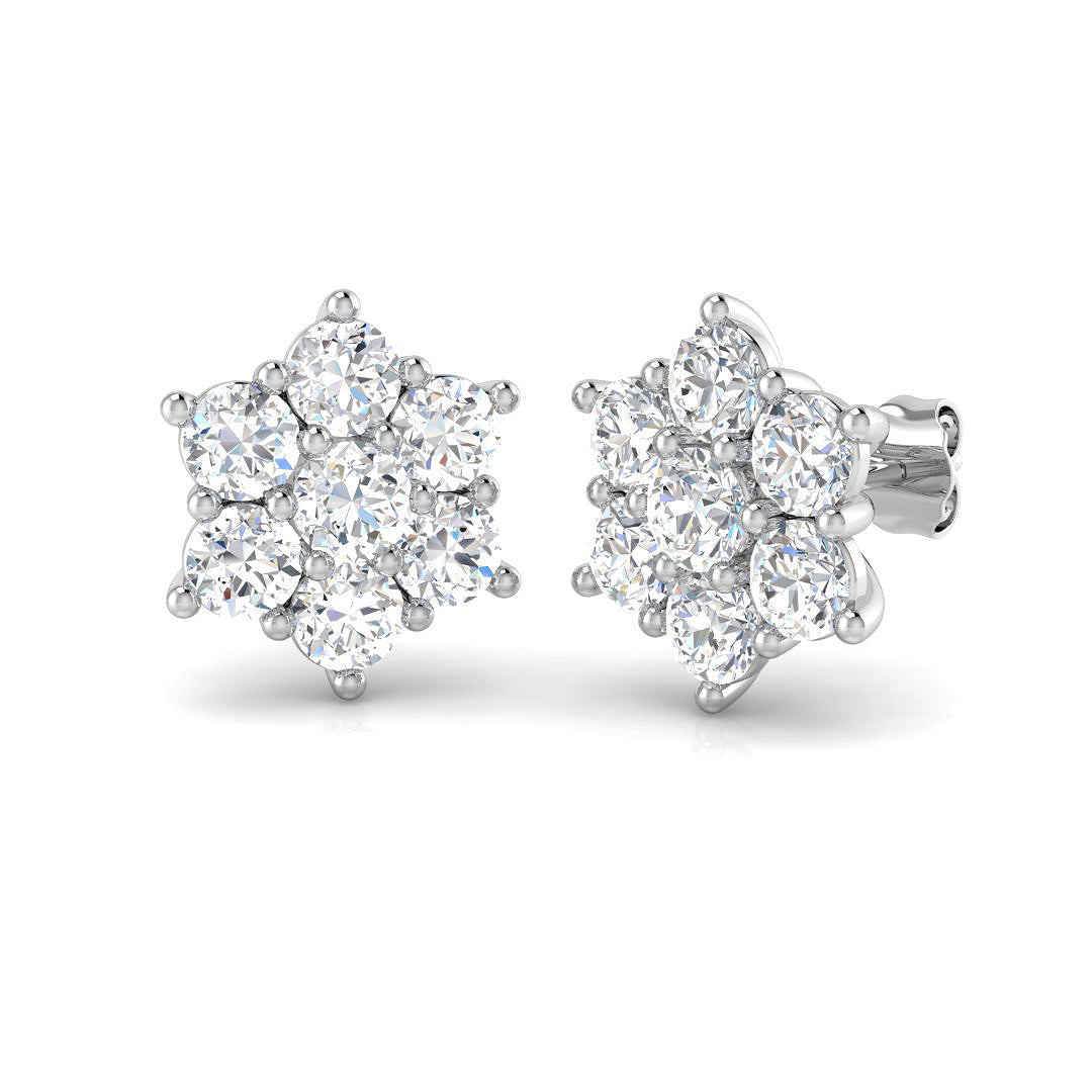 SE6082 — Earrings - 9k White Gold