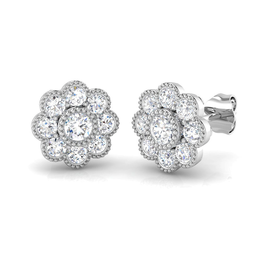 SE6083 — Earrings - 9k White Gold