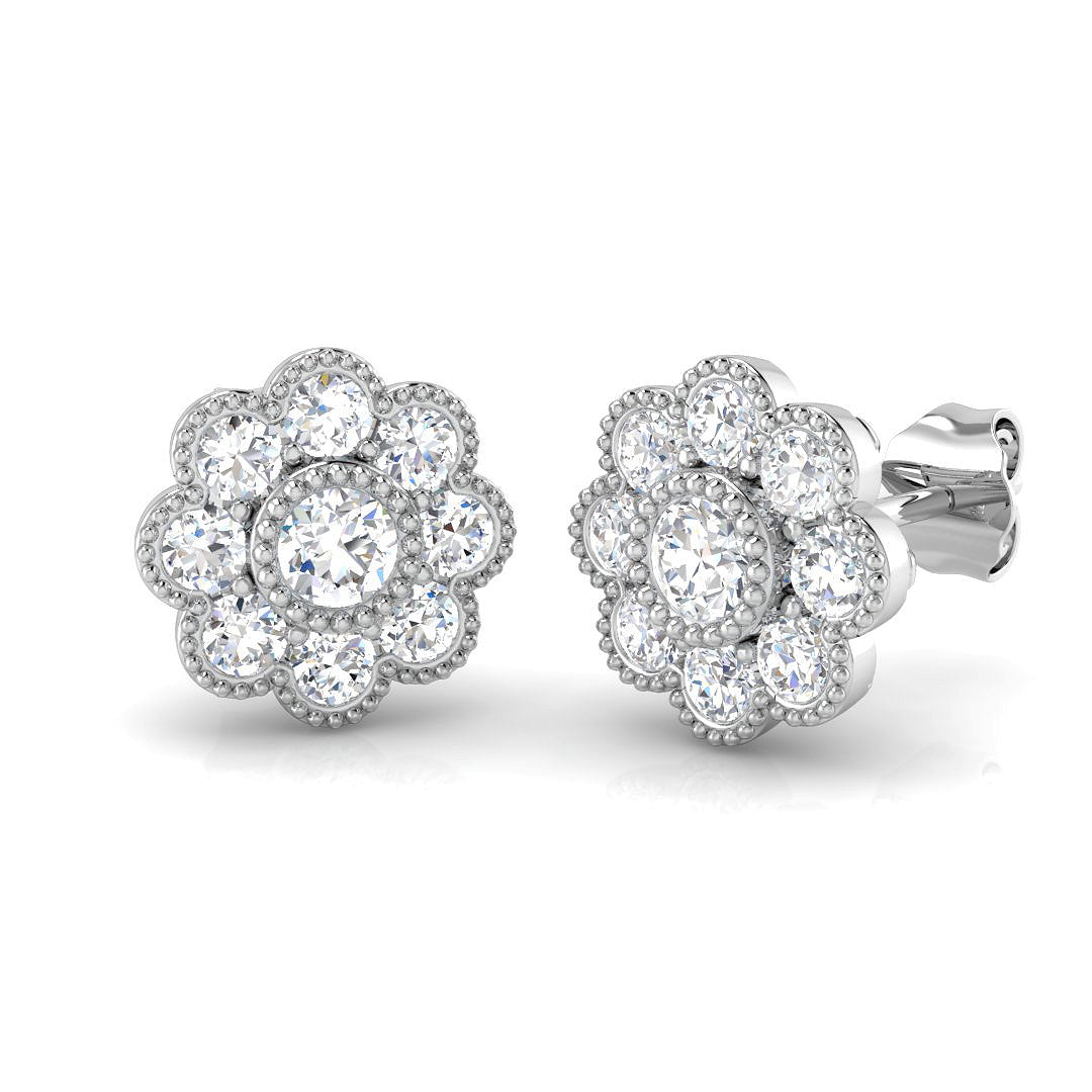 SE6083 — Earrings - 9k White Gold