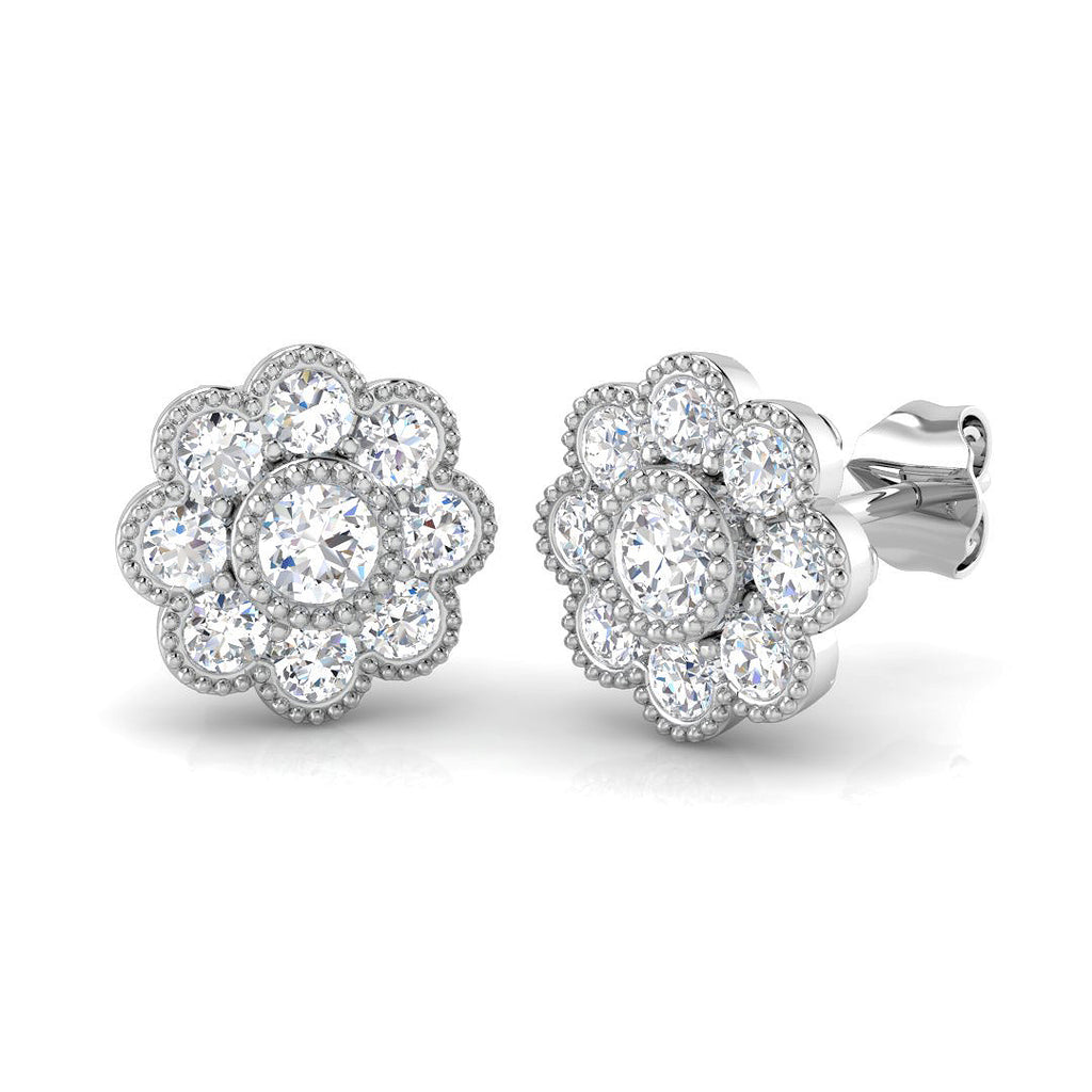 SE6084 — Earrings - 9k White Gold