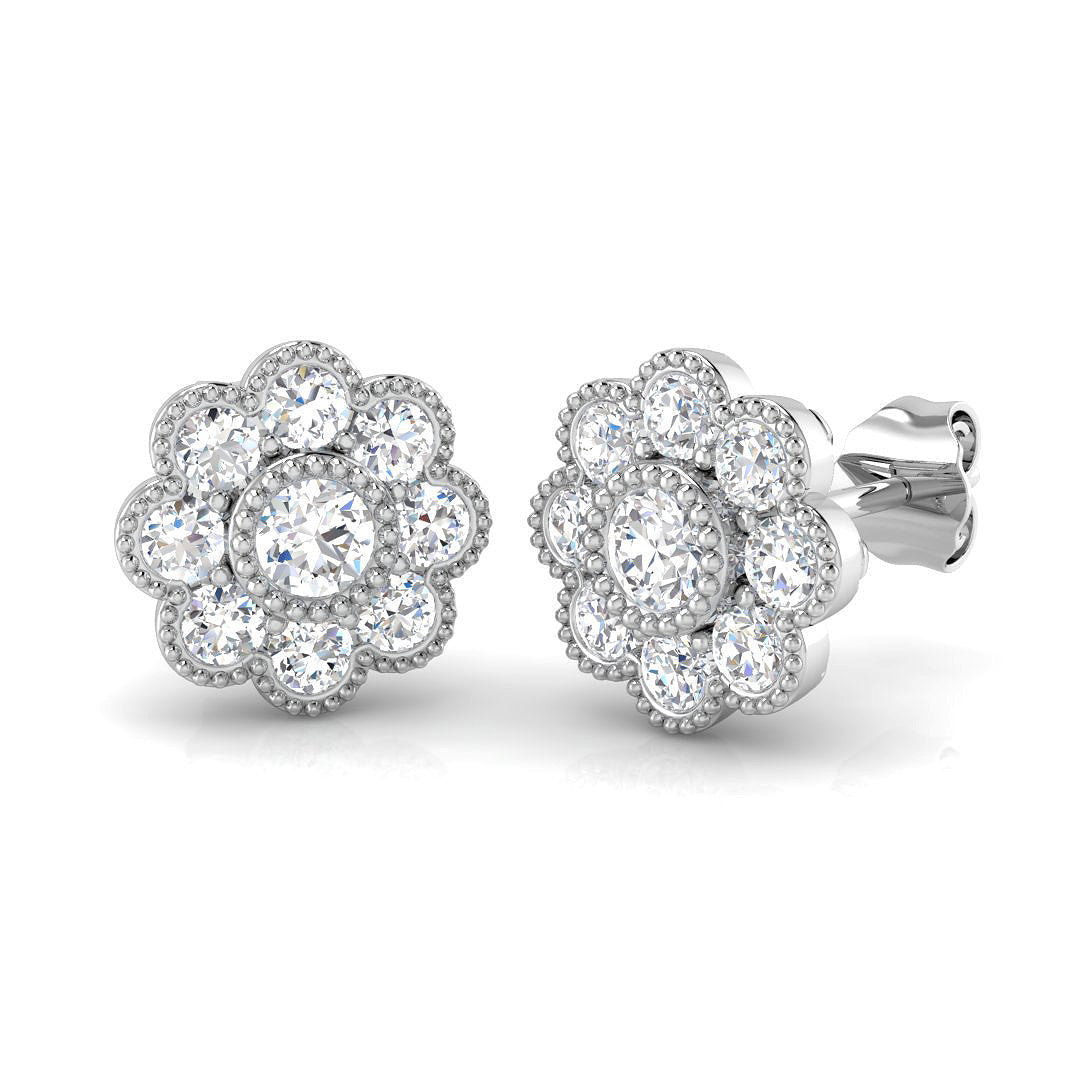 SE6084 — Earrings - 9k White Gold