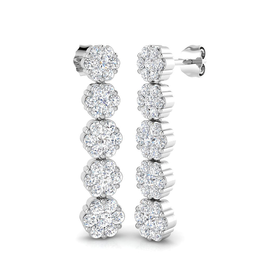 SE6086 — Earrings - 9k White Gold