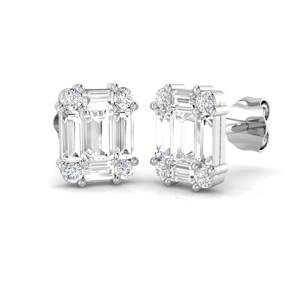 SE6090 — Earrings - 9k White Gold