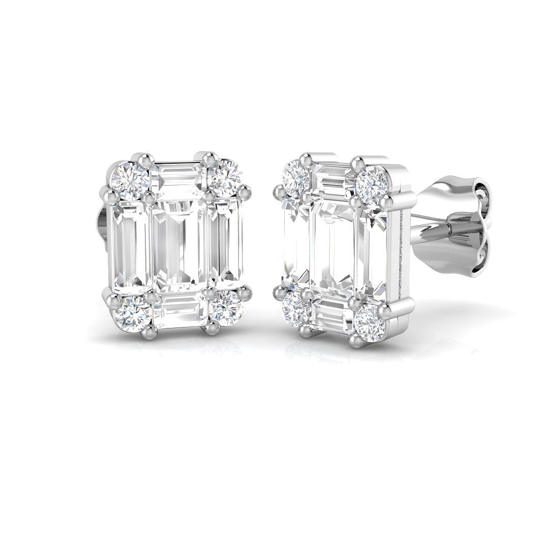 SE6090 — Earrings - 9k White Gold