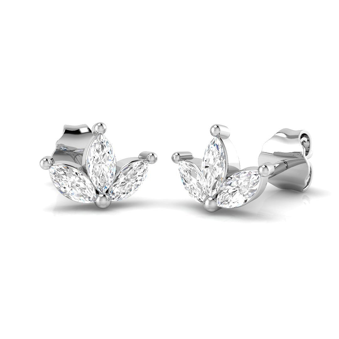 SE6096 — Earrings - 9k White Gold