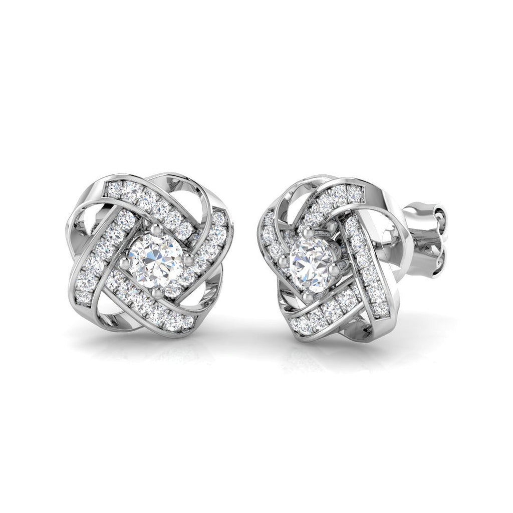SE6107 — Earrings - 9k White Gold