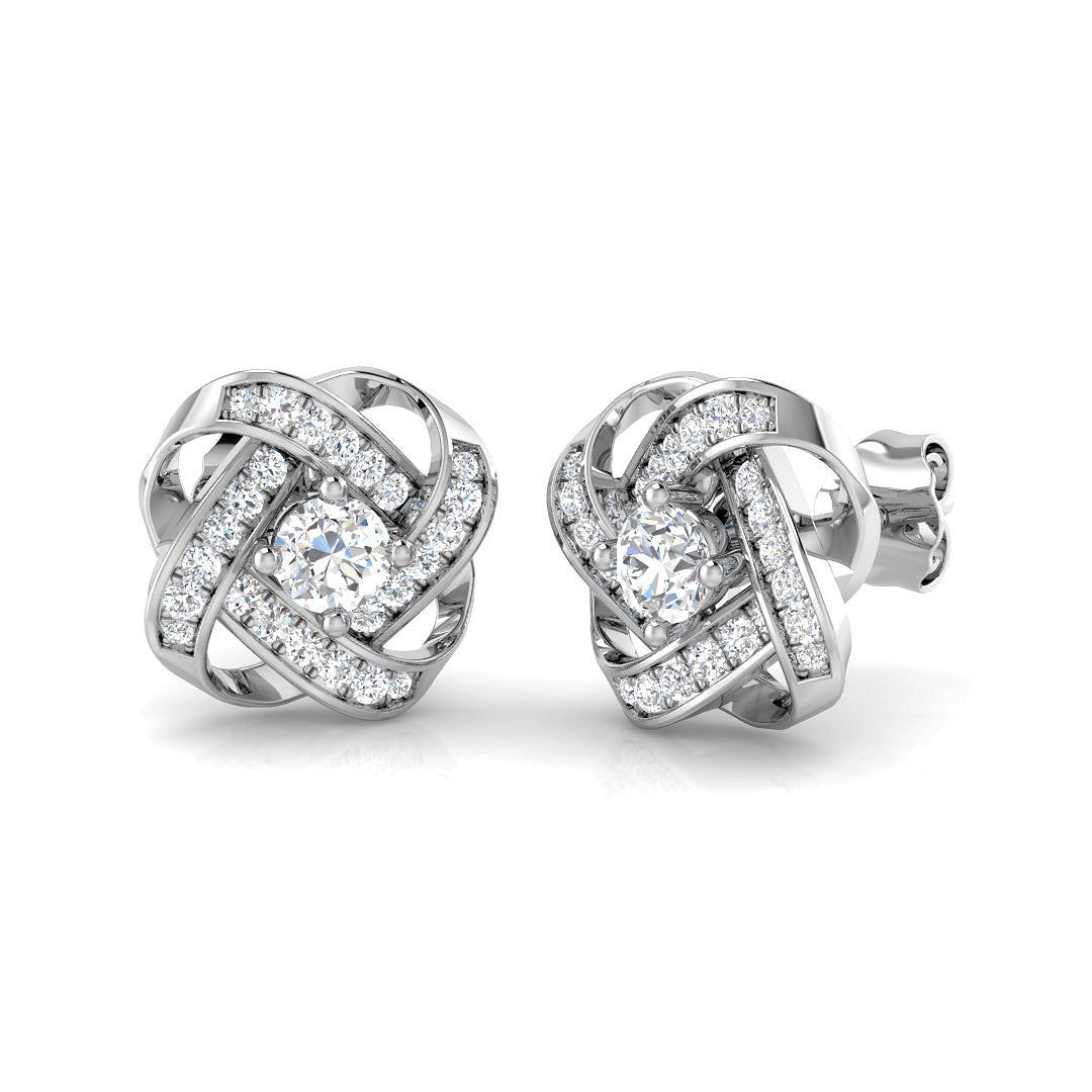 SE6107 — Earrings - 9k White Gold