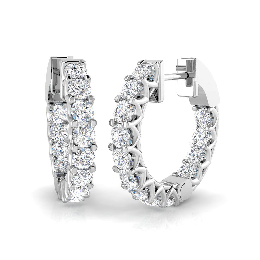 SE6114 — Earrings - 9k White Gold