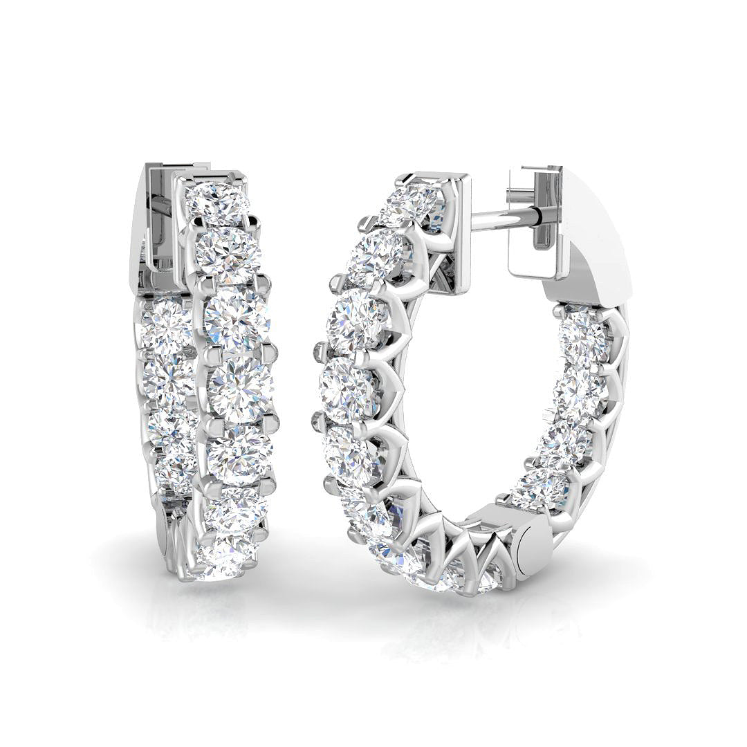SE6114 — Earrings - 9k White Gold