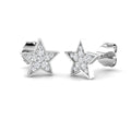 SE6120 — Earrings - 9 KT White Gold