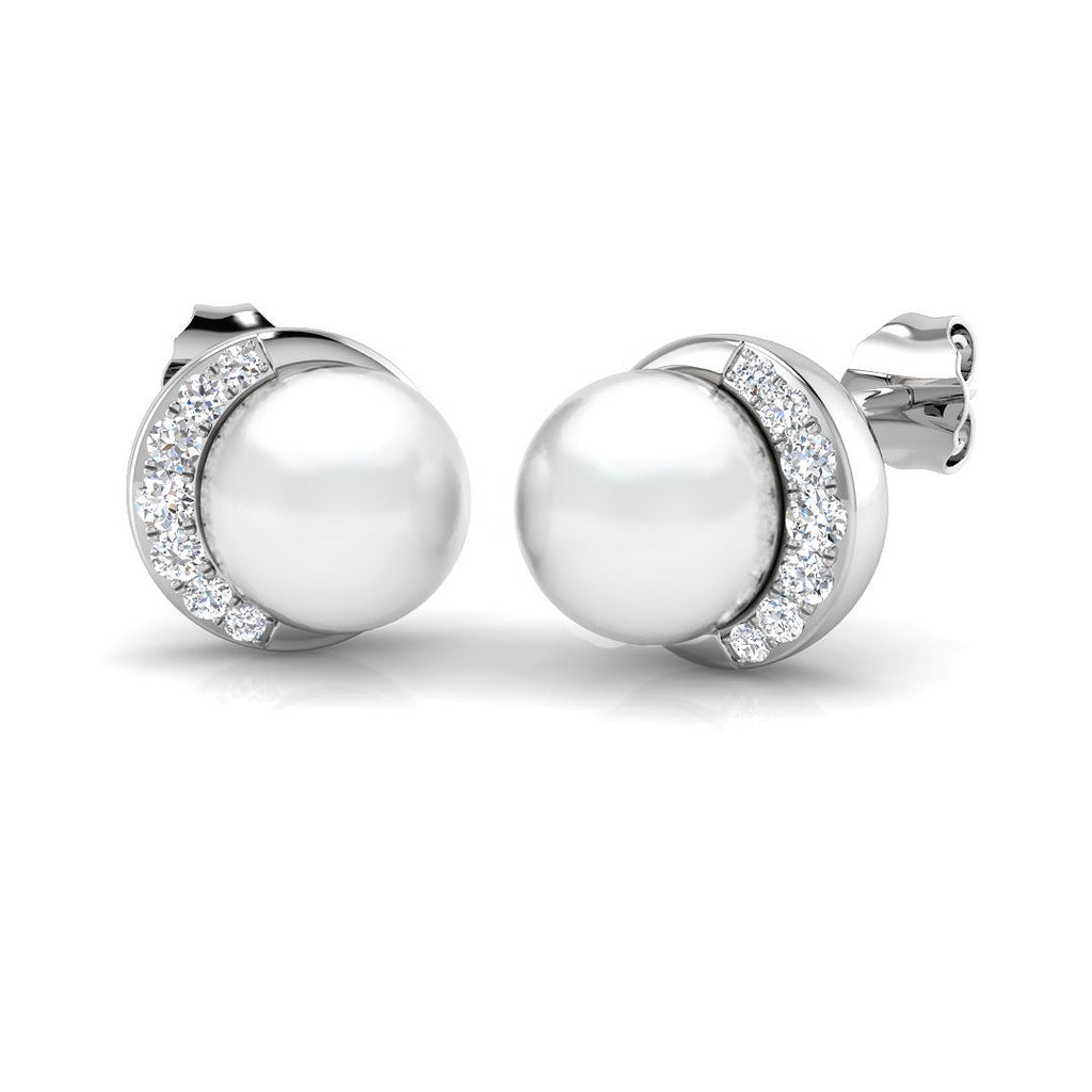 SE6123 — Earrings - 9k White Gold