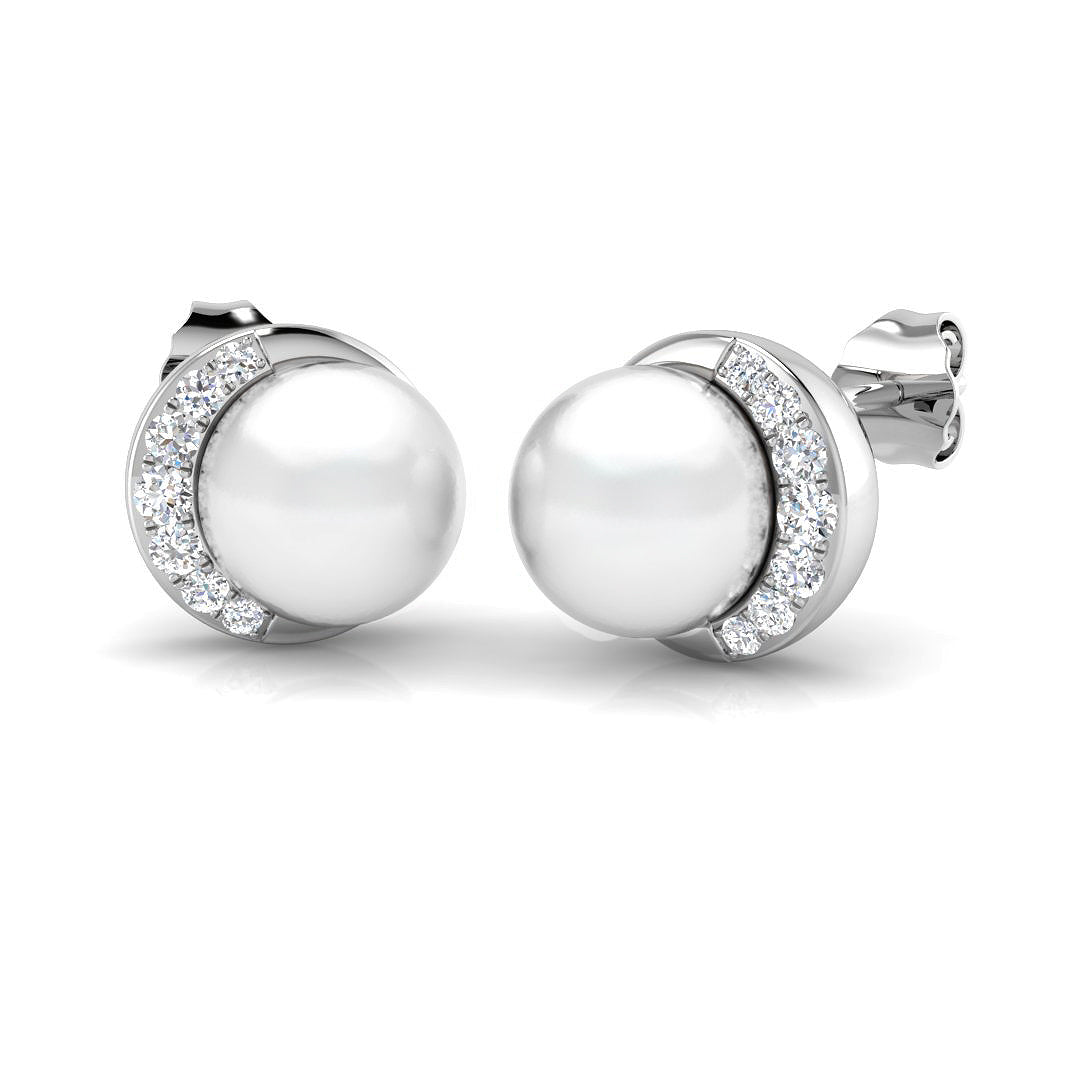 SE6123 — Earrings - 9k White Gold