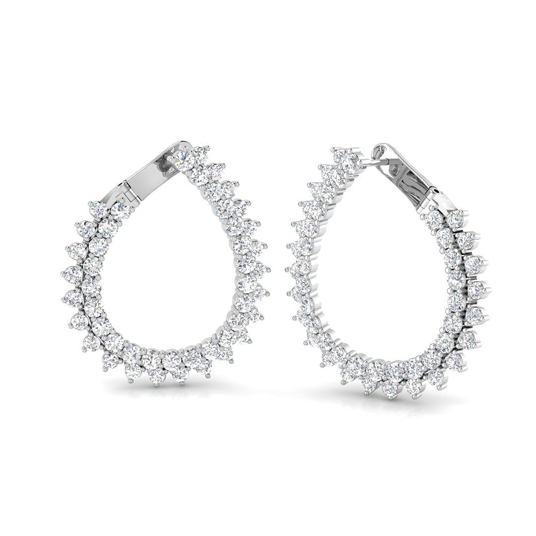 SE6143 — Earrings - 9k White Gold