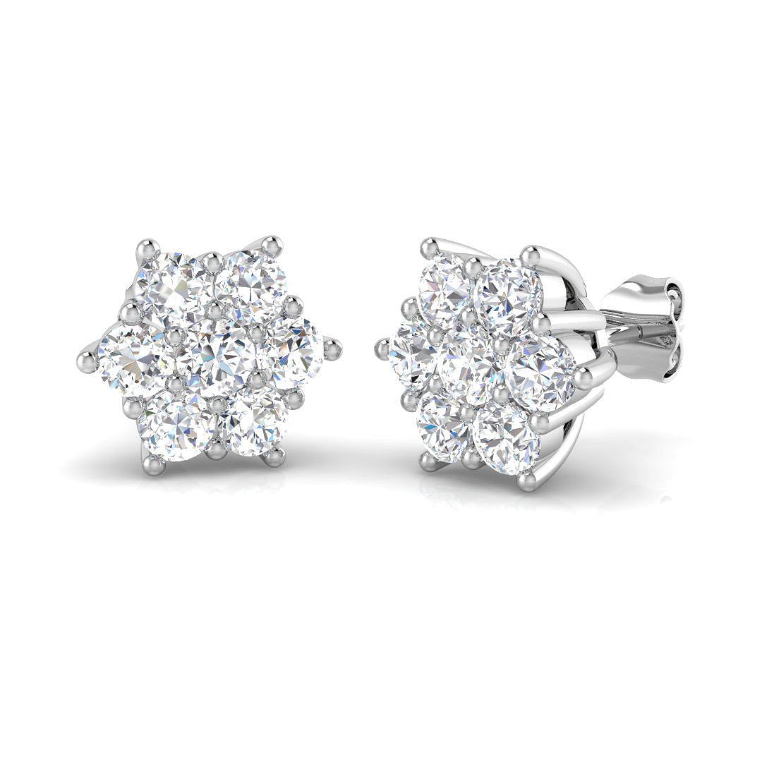SE6152 — Earrings - 9k White Gold