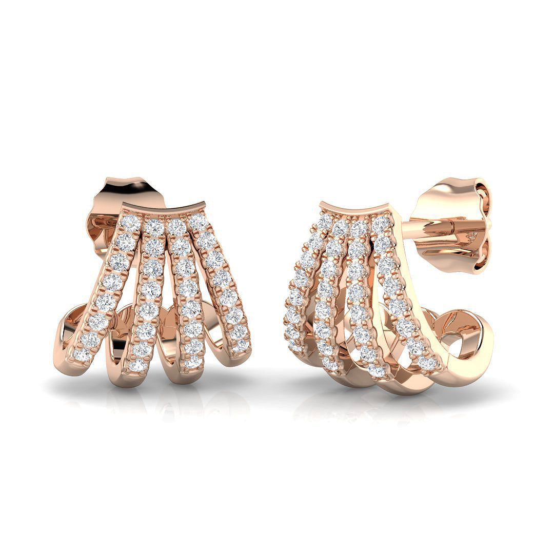 SE6163 — Earrings - 9k Rose Gold