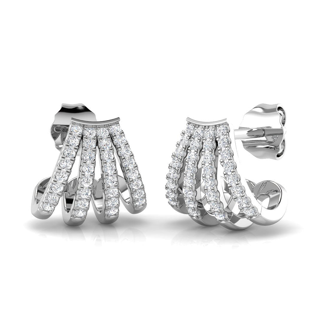 SE6163 — Earrings - 9k White Gold