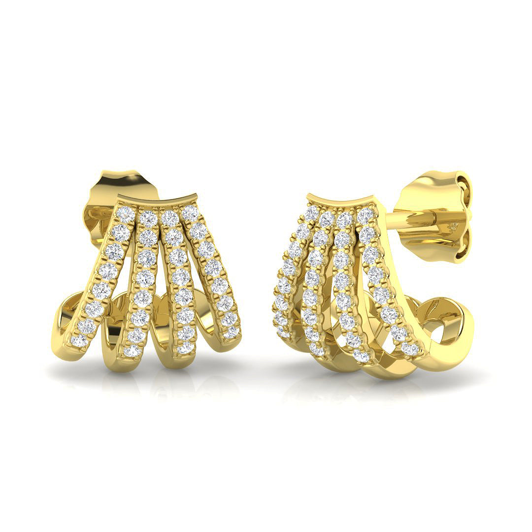 SE6163 — Earrings - 9k Yellow Gold