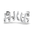 SE6165 — Earrings - 9 KT White Gold