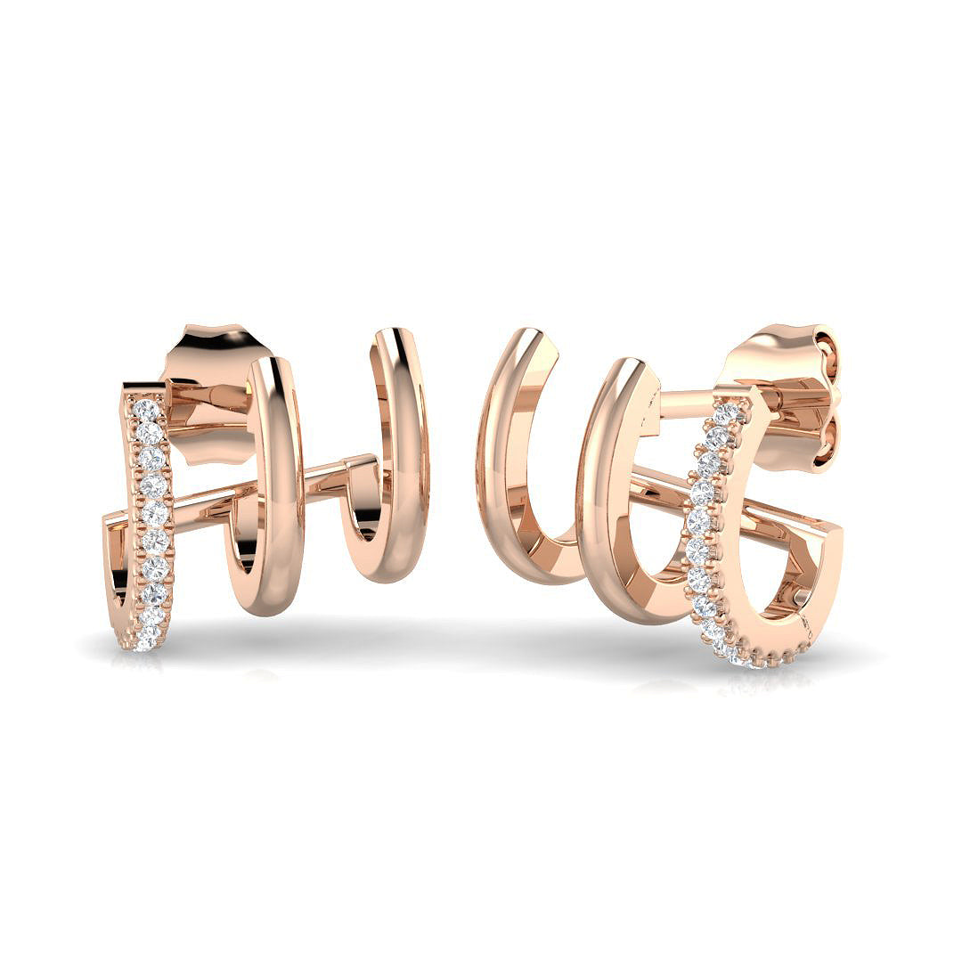 SE6166 — Earrings - 9k Rose Gold