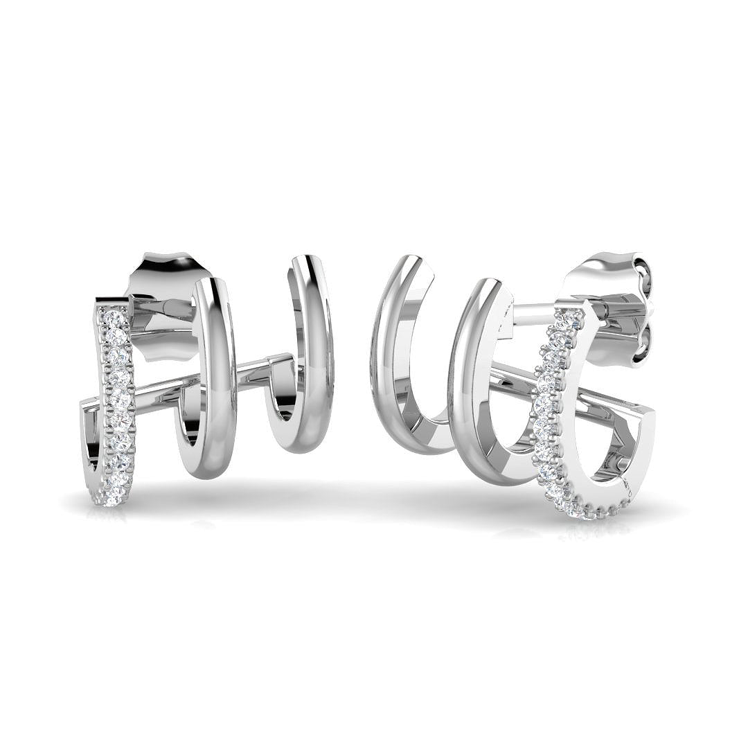 SE6166 — Earrings - 9k White Gold