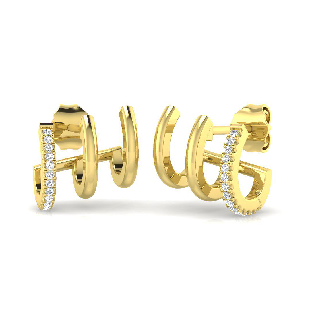 SE6166 — Earrings - 9k Yellow Gold