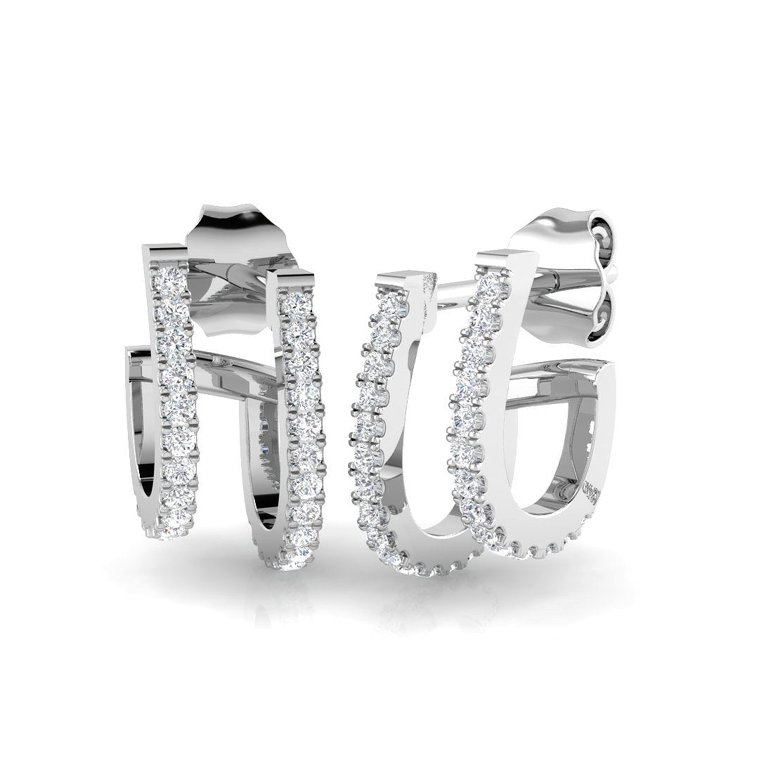 SE6167 — Earrings - 9k White Gold