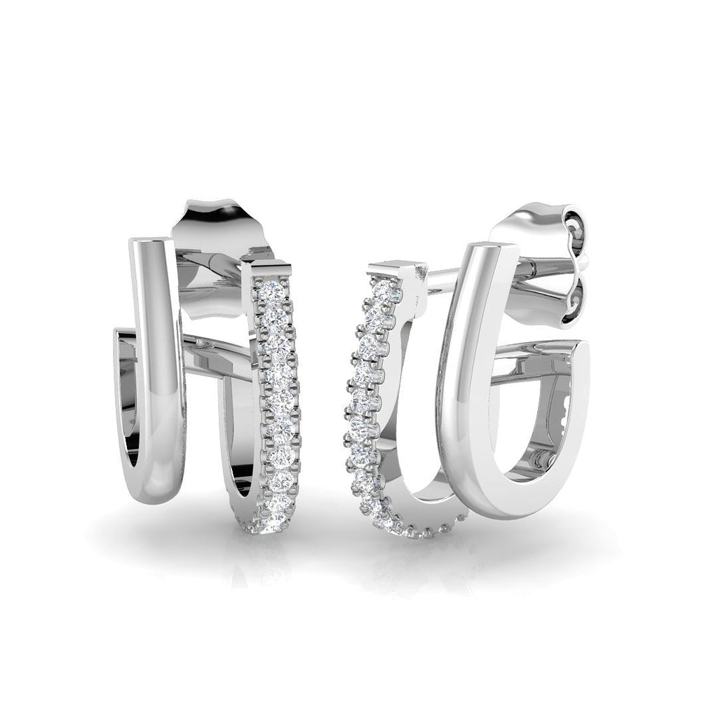 SE6168 — Earrings - 9k White Gold