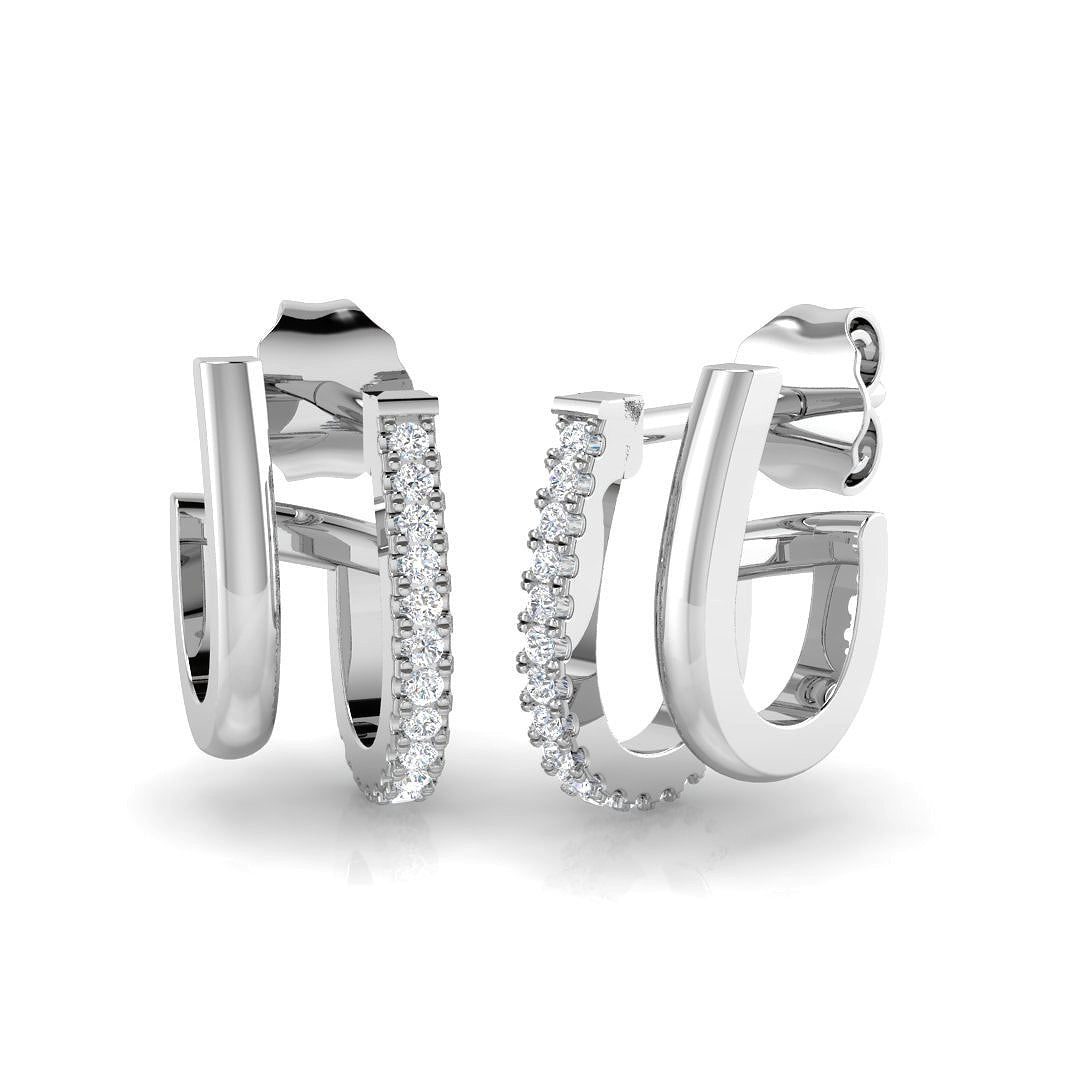 SE6168 — Earrings - 9k White Gold
