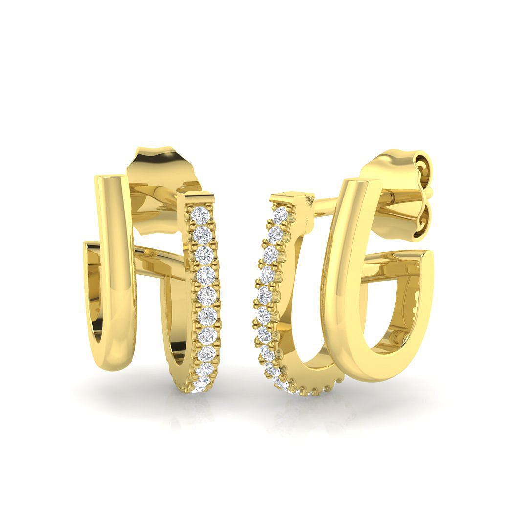 SE6168 — Earrings - 9k Yellow Gold